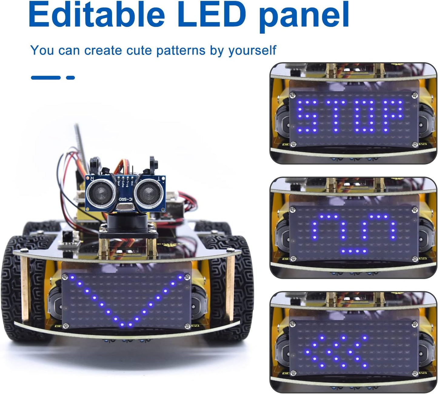 4WD Roboter Bausatz mit Mikrocontroller und Sensoren, 4wd Roboter Car Kit