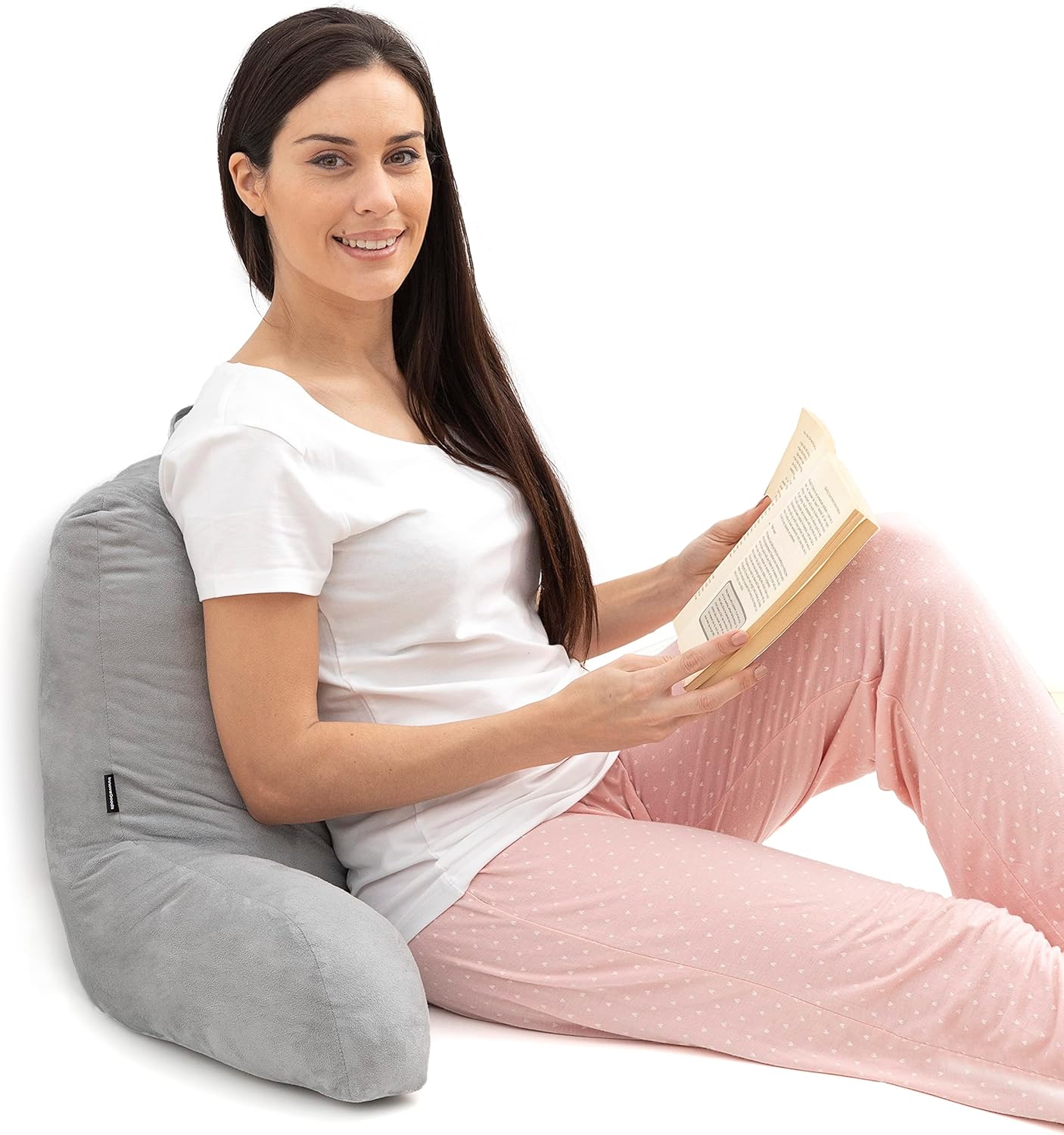 Huglow Ergonomisches Lesekissen mit Armlehne und Griff