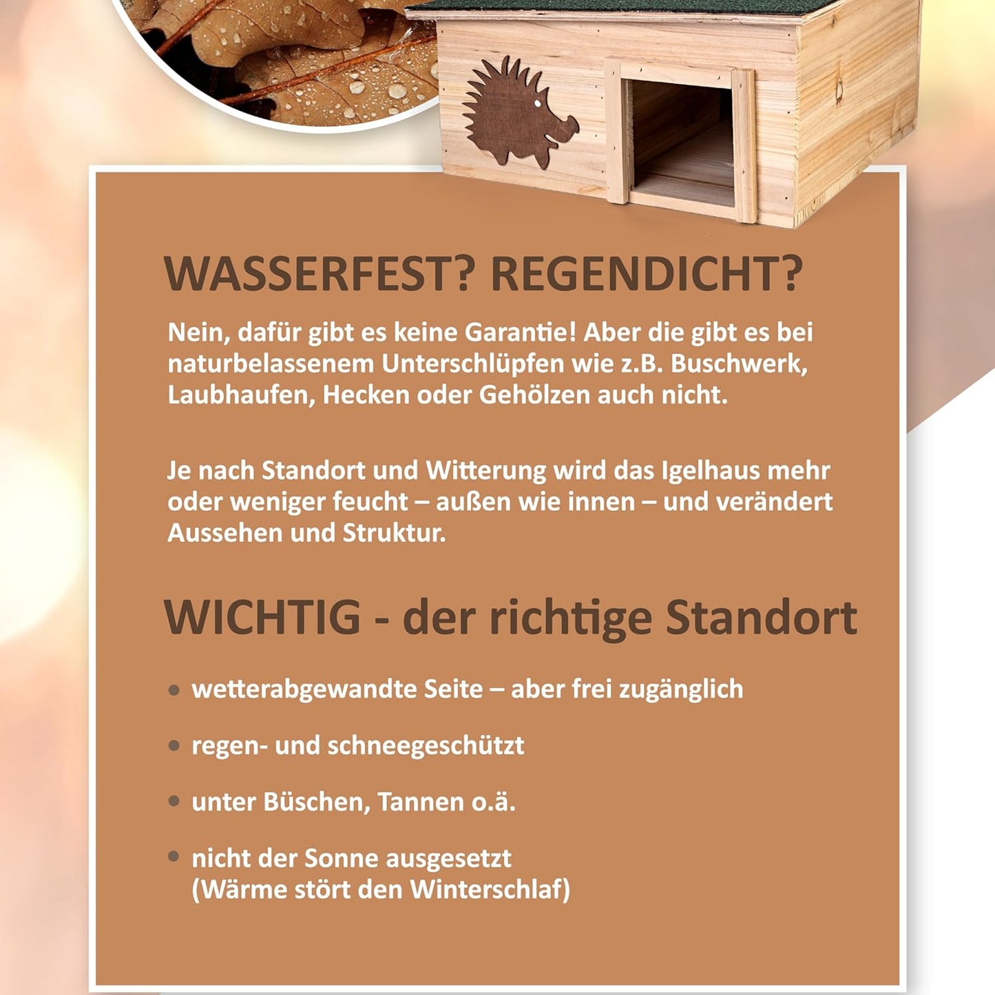 Igelhaus mit Labyrintheingang