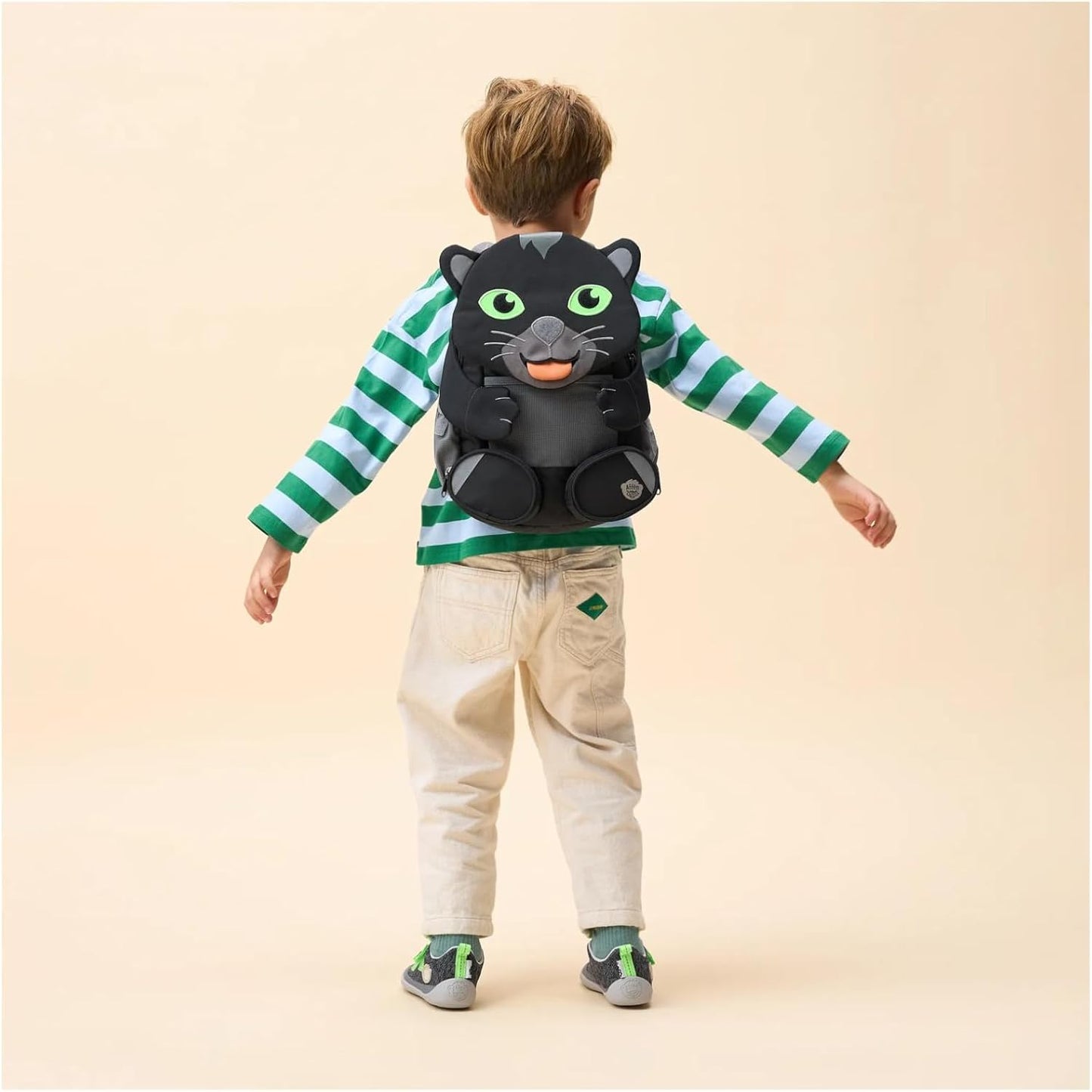 Kinderrucksack Grosser Freund, 8 L Panther - Schwarz