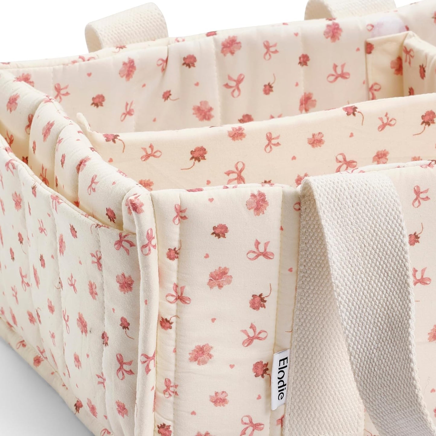 Wickeltisch Organizer mit herausnehmbaren Fächern, Petit River Rose