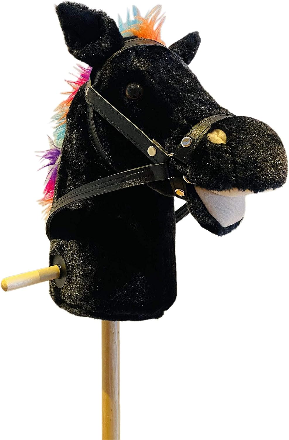 Steckenpferd mit Pferdegalopp und Gewieher