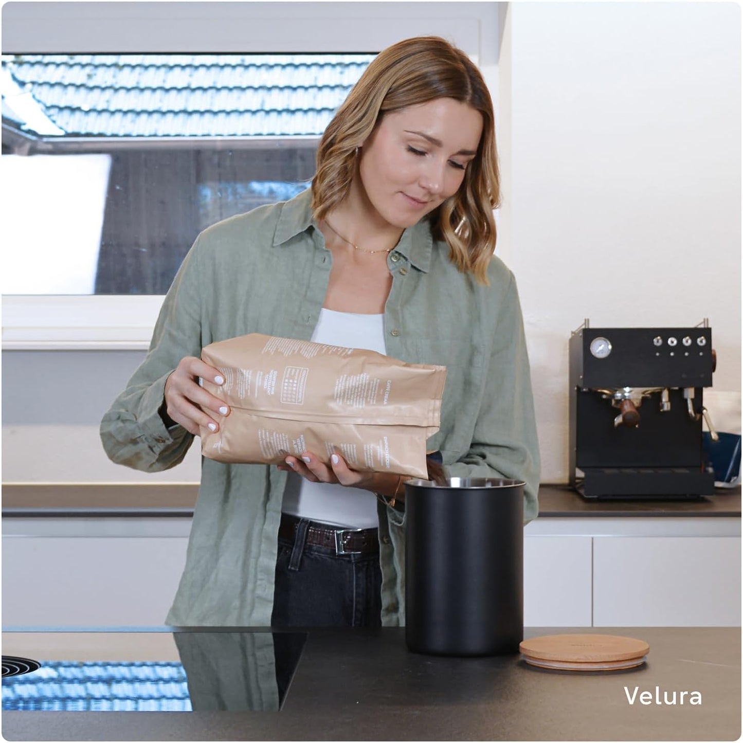 Luftdichte Kaffeedose aus Edelstahl 3000 ml