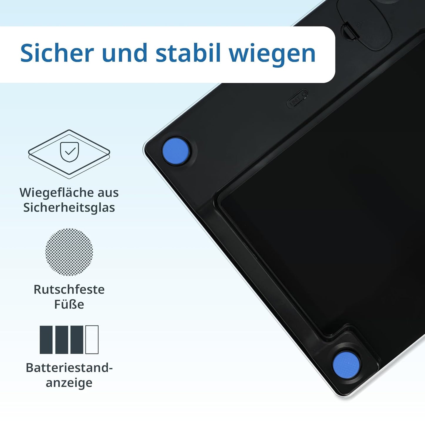 Digitale Körperwaage, Schiefer