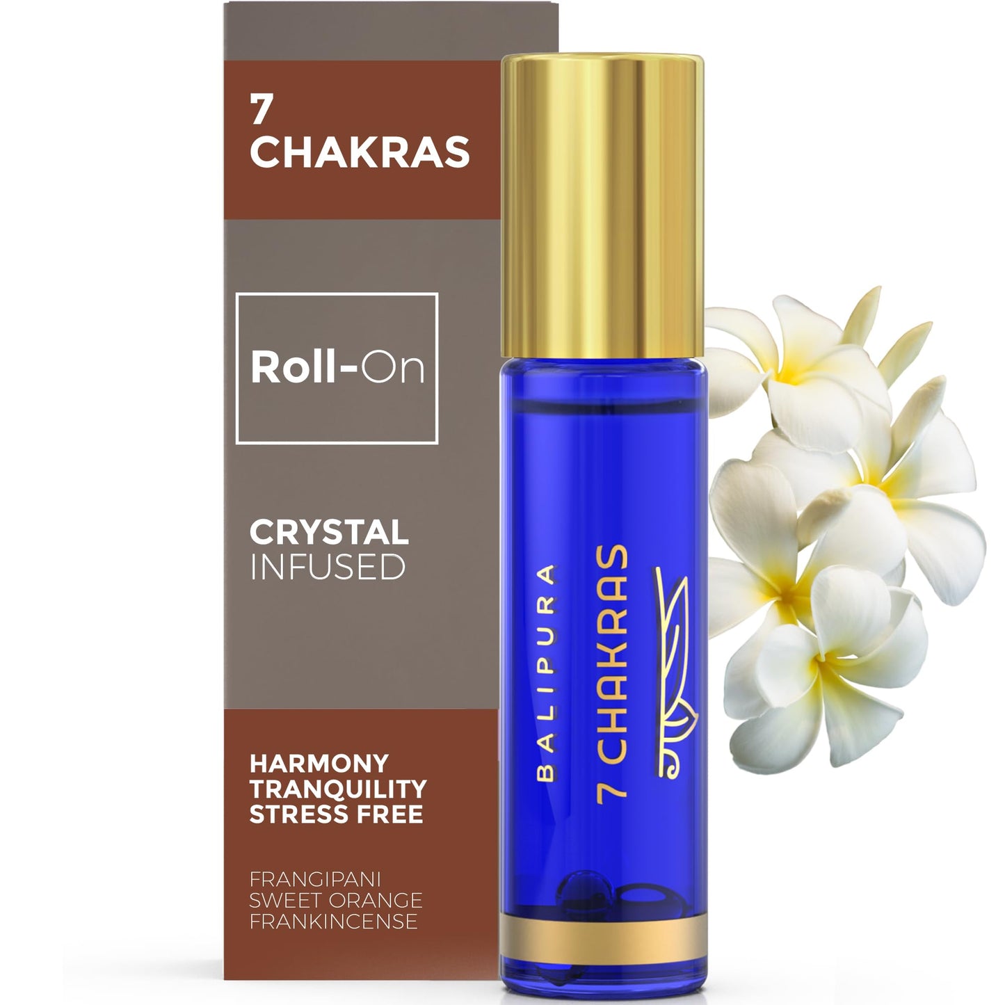 Roll On 7 Chakra-Düften mit Orangen- und Weihrauchölen, 7 Chakras