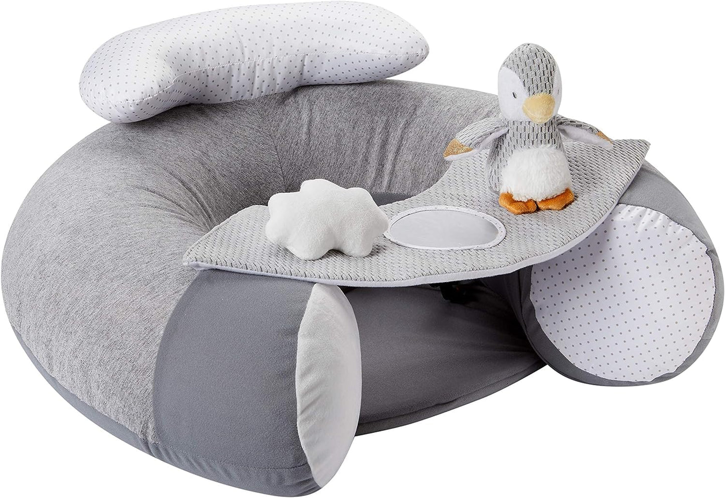 Aufblasbarer Sit-Me-Up Babysitz Penguin mit abnehmbarem Tablett