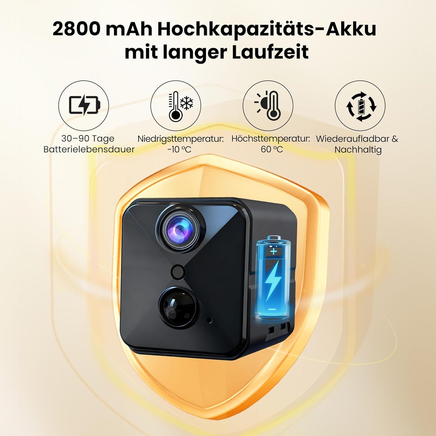 4K Mini Überwachungskamera E7 mit Bewegungsmelder