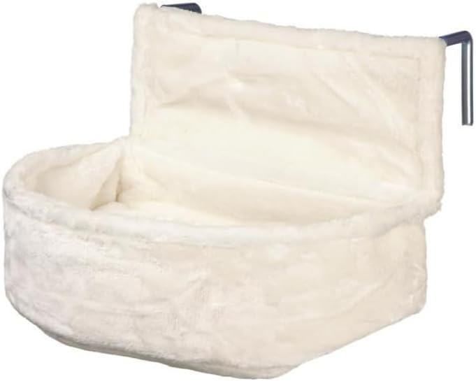 Heizkörper-Kuschelsack für Katzen mit Wendekissen, L 45 x B 13 x H 33 cm Weiß