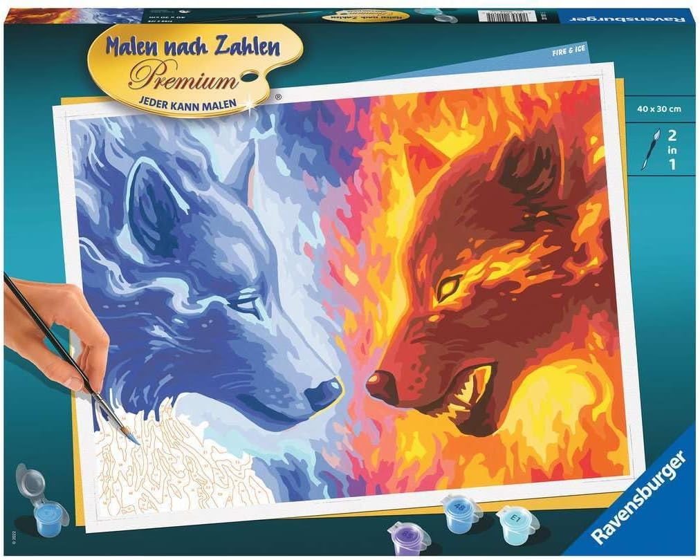 Malen nach Zahlen Fire & Ice, Alte Version
