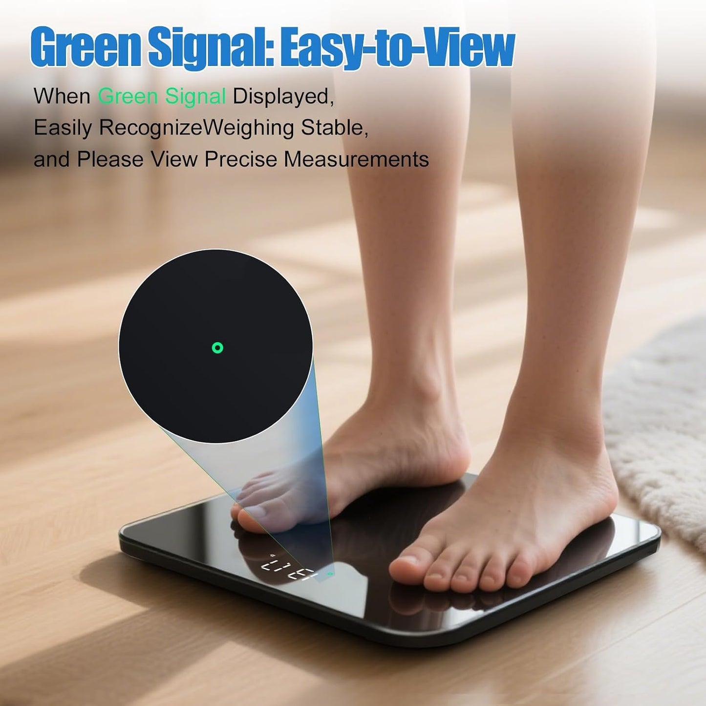 Smart Personenwaage, Smart Waage Schwarz