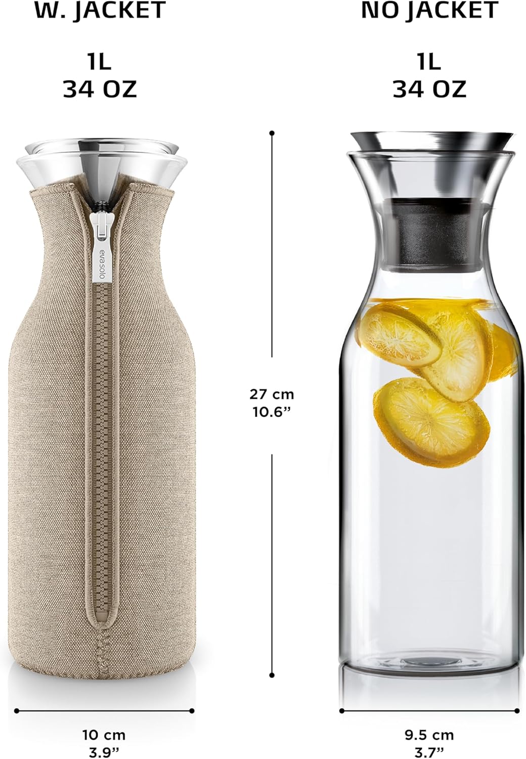 Kühlschrankkaraffe, 34oz / Pearl Beige