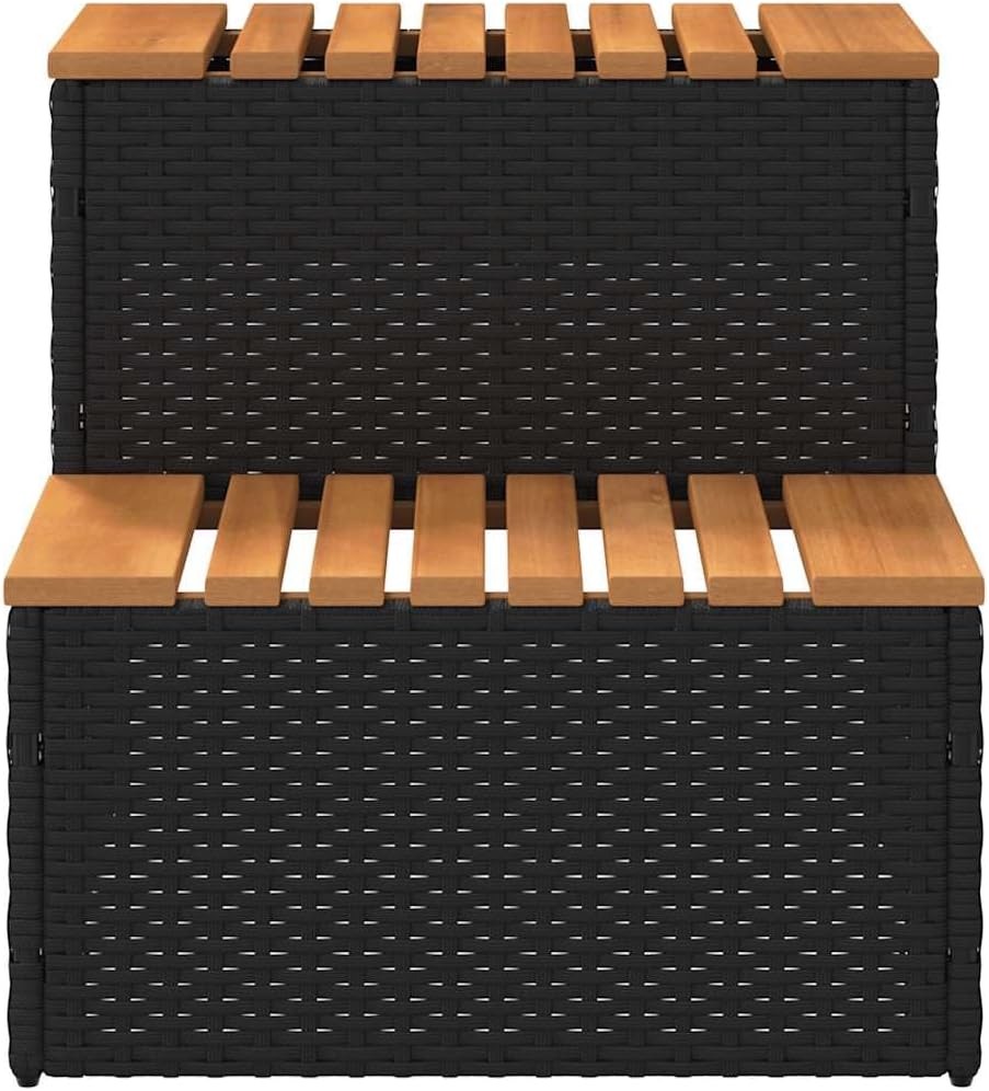 Whirlpooltreppe Tomasin, 50 x 50 x 50.5 cm Schwarz