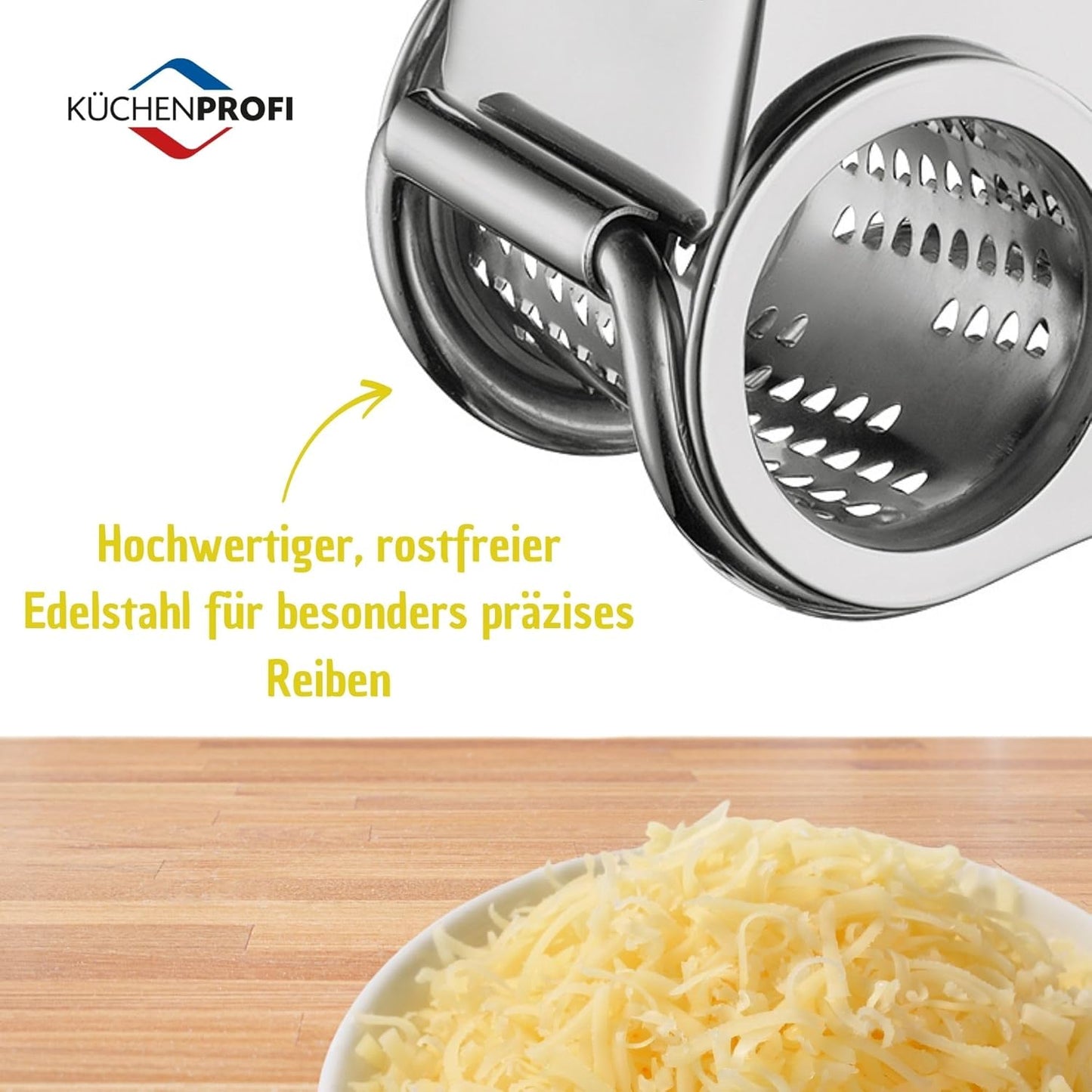 Käsereibe aus Edelstahl