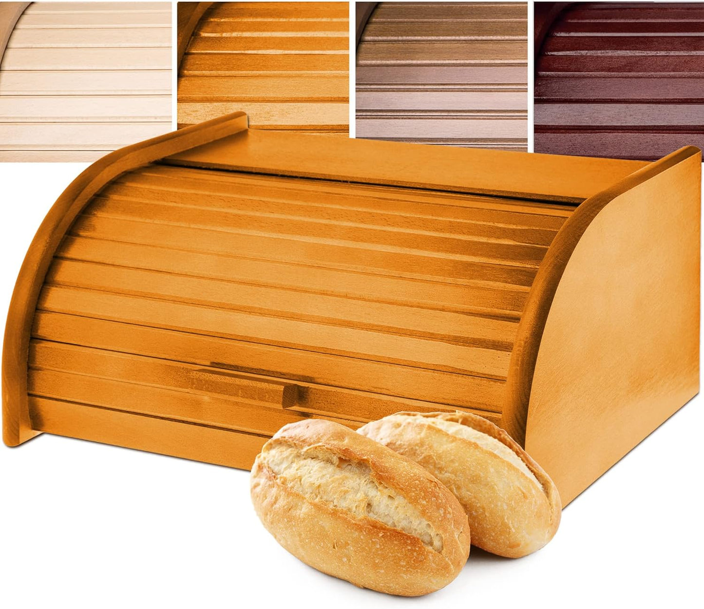 Brotkasten mit Rolldeckel, Beige