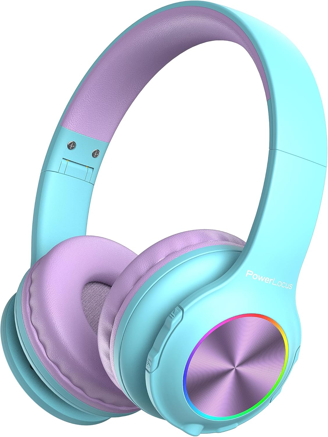 Bluetooth Kinderkopfhörer mit LED, Teal/Purple