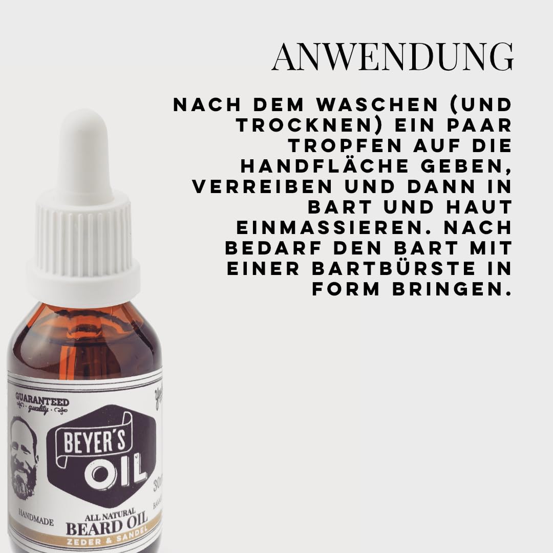 Bartöl Zeder & Sandelholz, 30 ml (1er Pack)