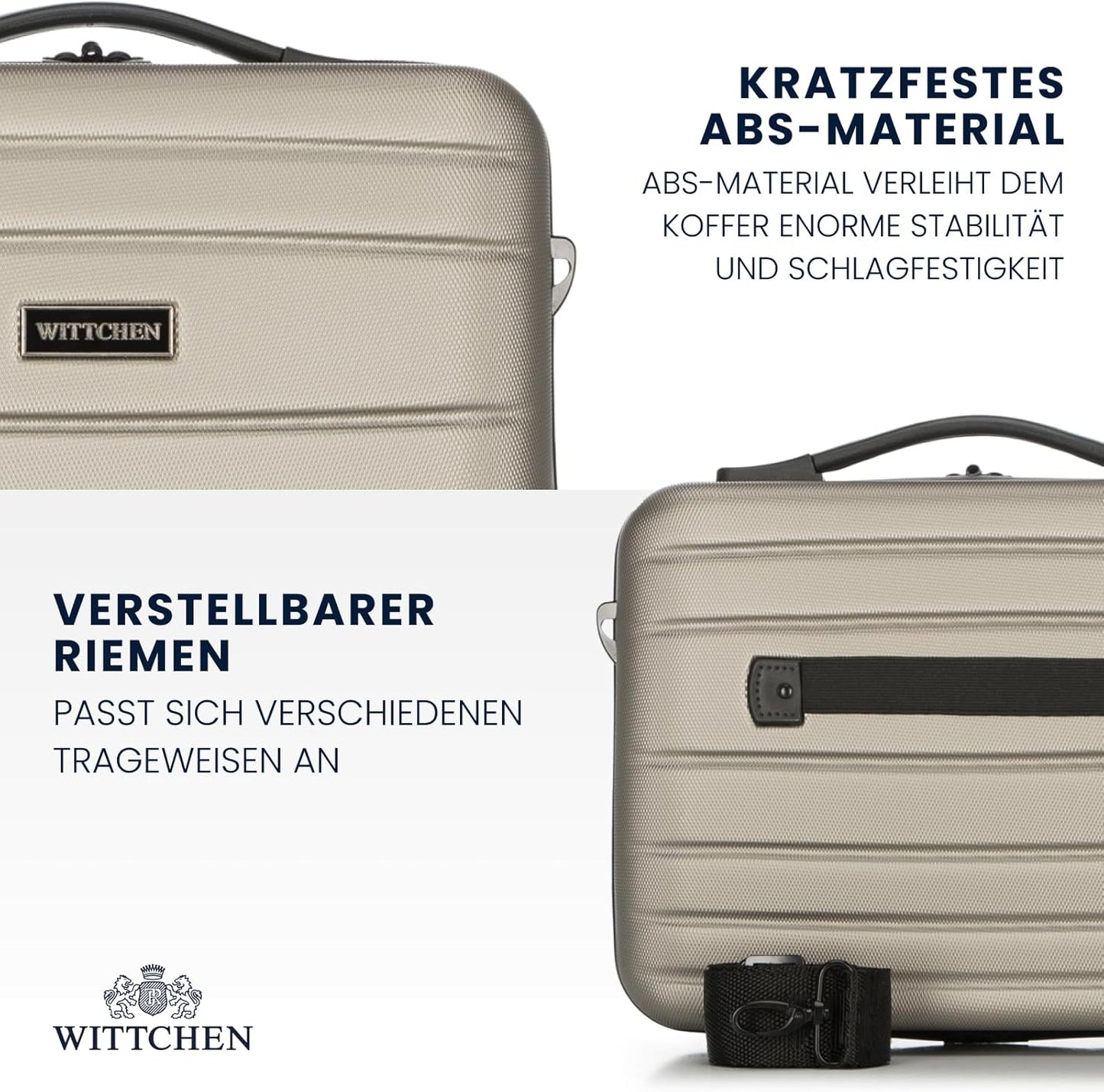 Kosmetikkoffer, Champagner Kosmetikkoffer