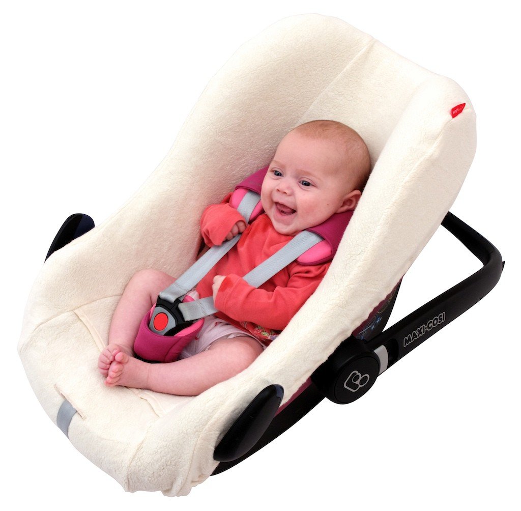Frottee Sommerbezug für Babyschale, Rosa