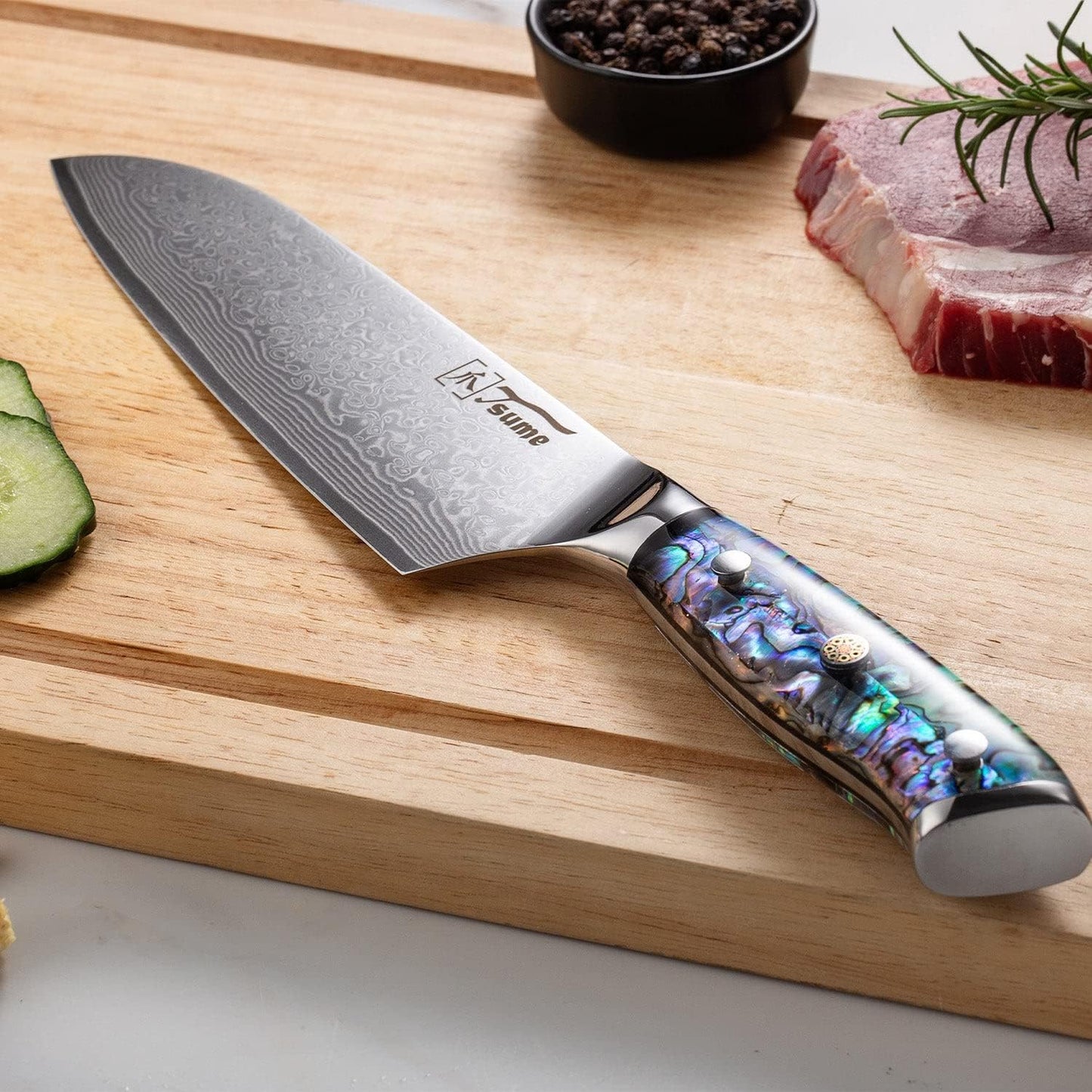 Abalone Kollektion - Santokumesser, Santoku 19cm