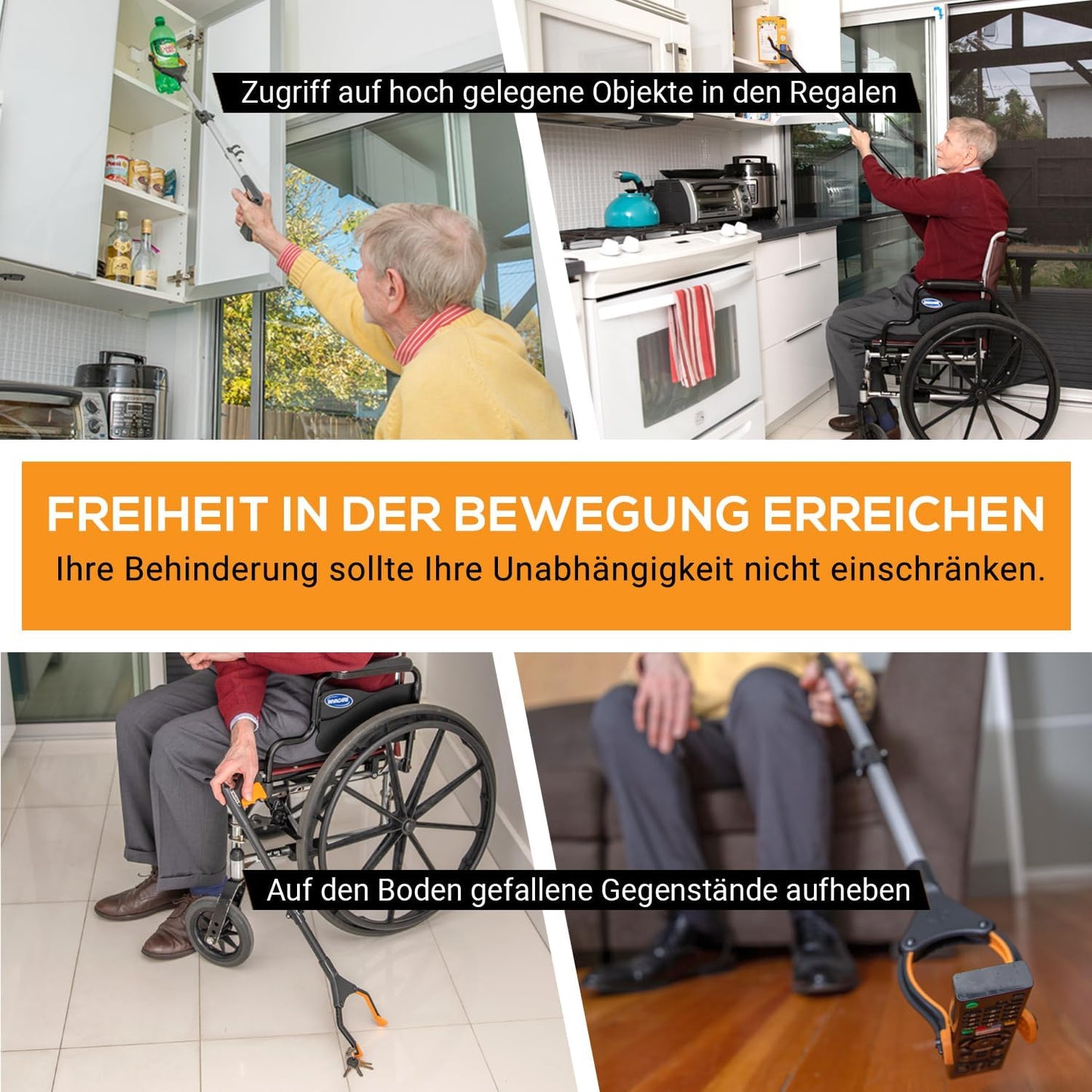 Greifzange mit Magnetarm, 66 cm
