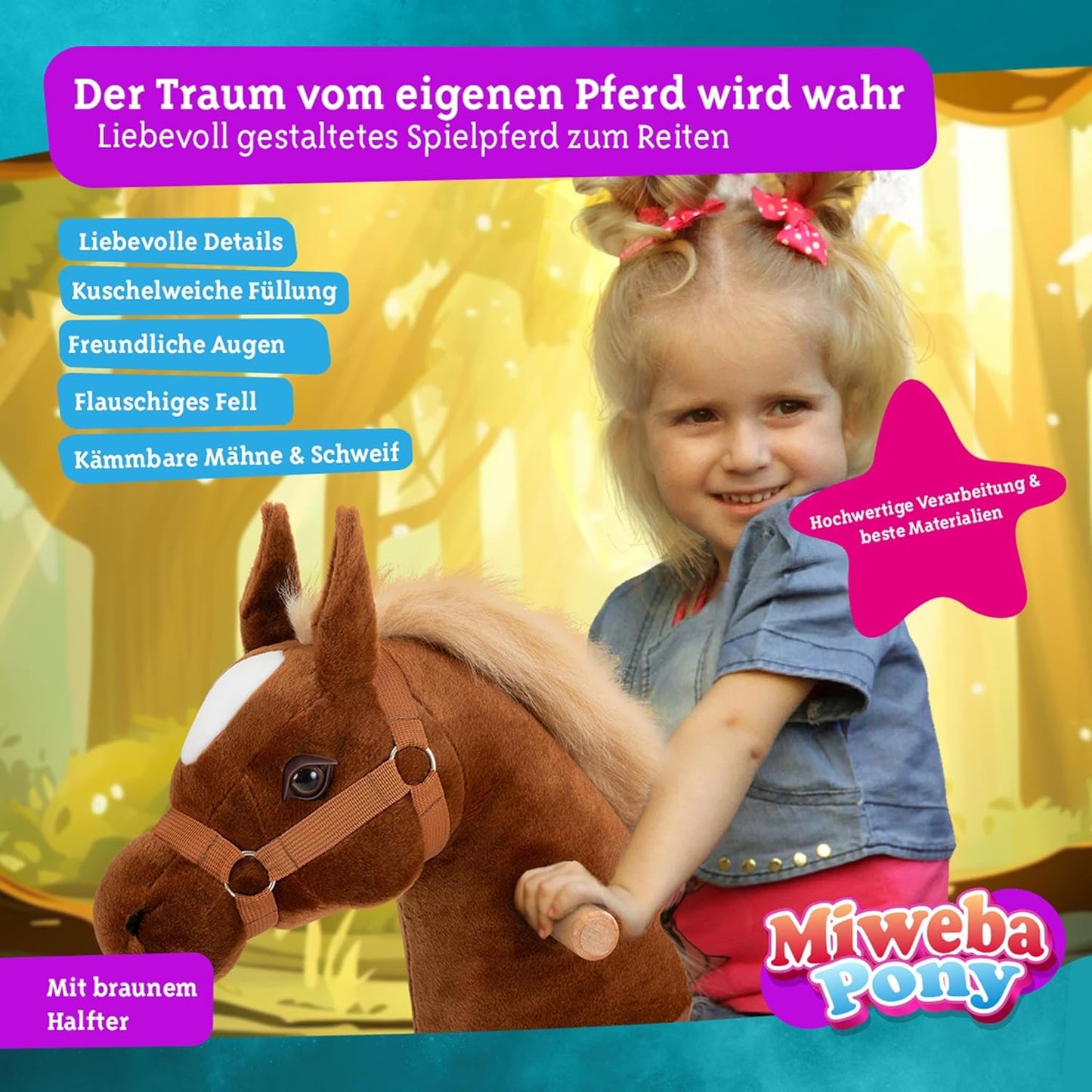 Reitpferd auf Rollen Amadeus, Small