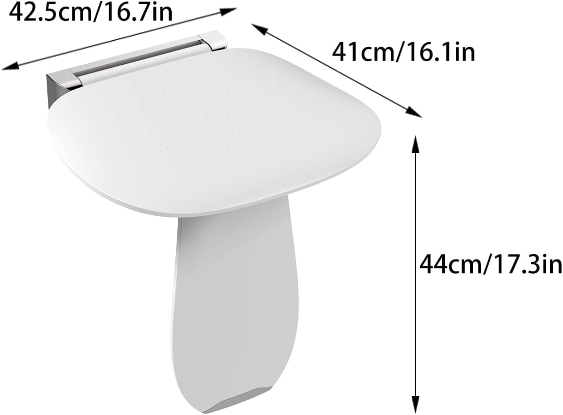 Klappbarer Duschsitz, Weiss Large