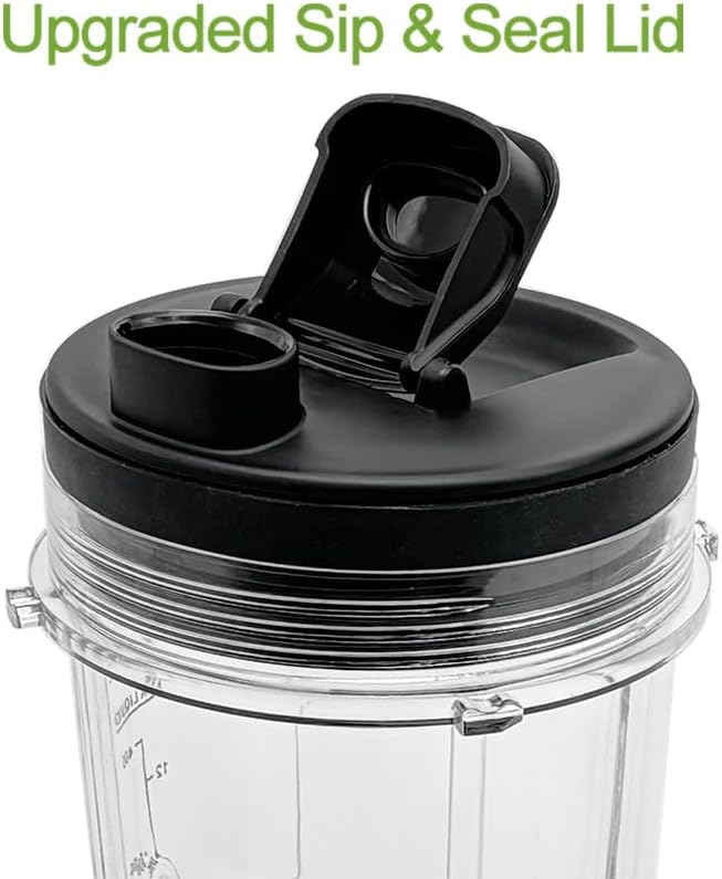 2er-Set Mixerbecher für Ninja Auto-iQ, 2x Becher und 2x Deckel