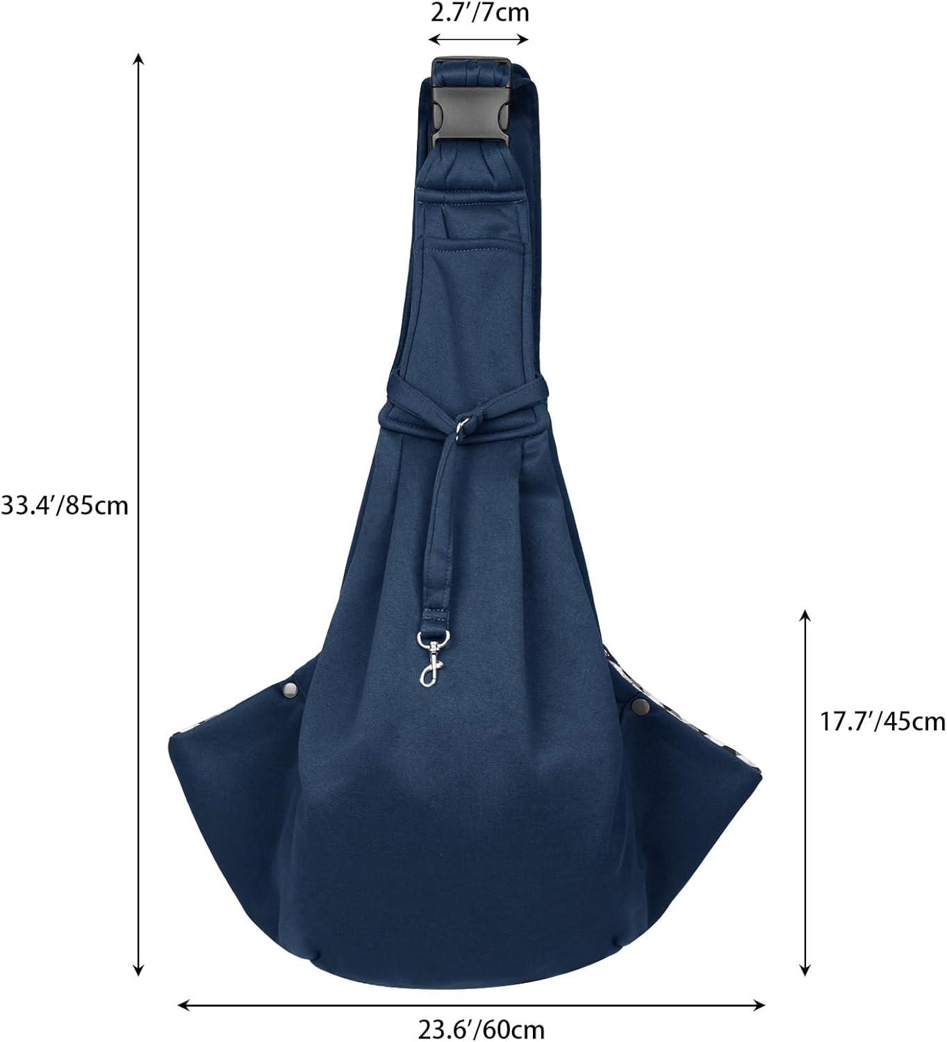 Hundetragetasche mit verstellbarem Schultergurt, Blau