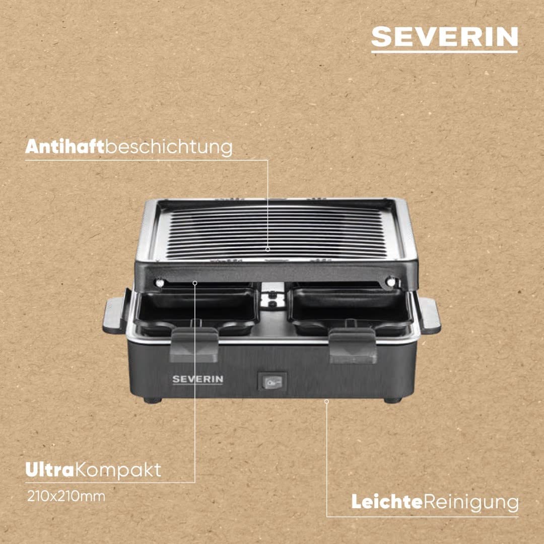Mini Raclette-Grill RG 2370, Raclette-Grill Mini, 4 Personen