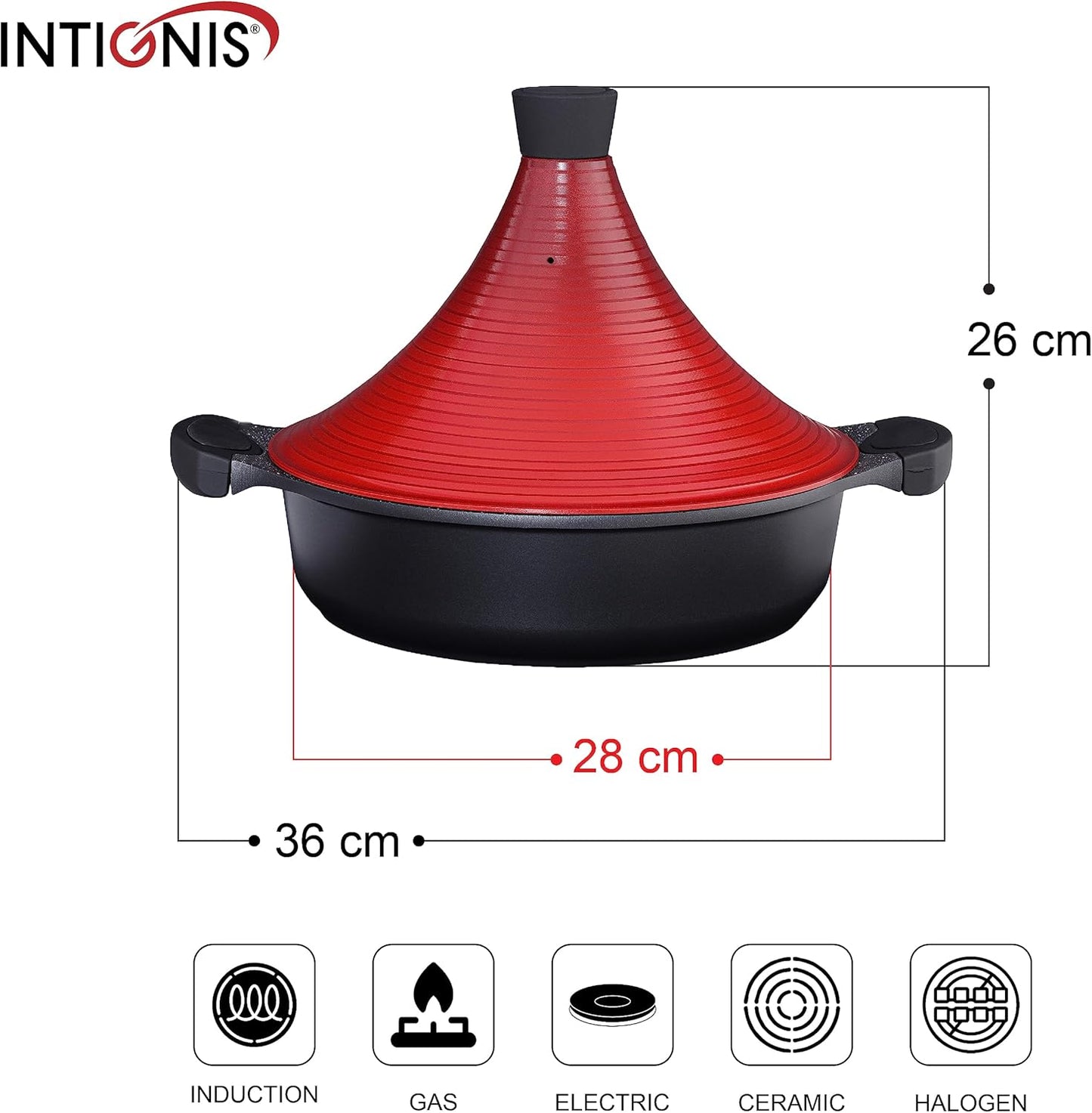 Marokkanischer Tajine-Kochtopf 28 cm