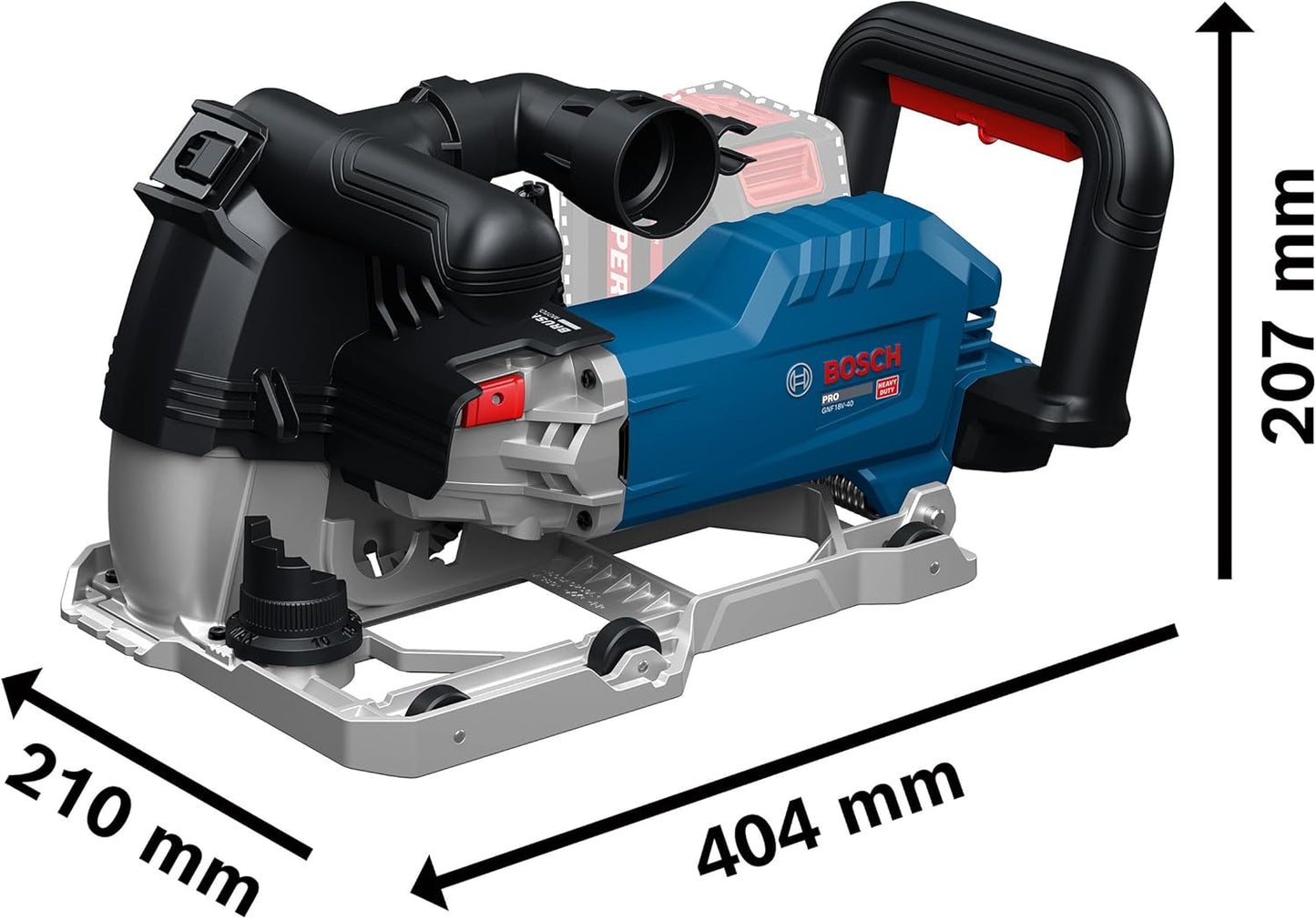 Akku-Mauernutfräse GNF18V-40 mit L-BOXX