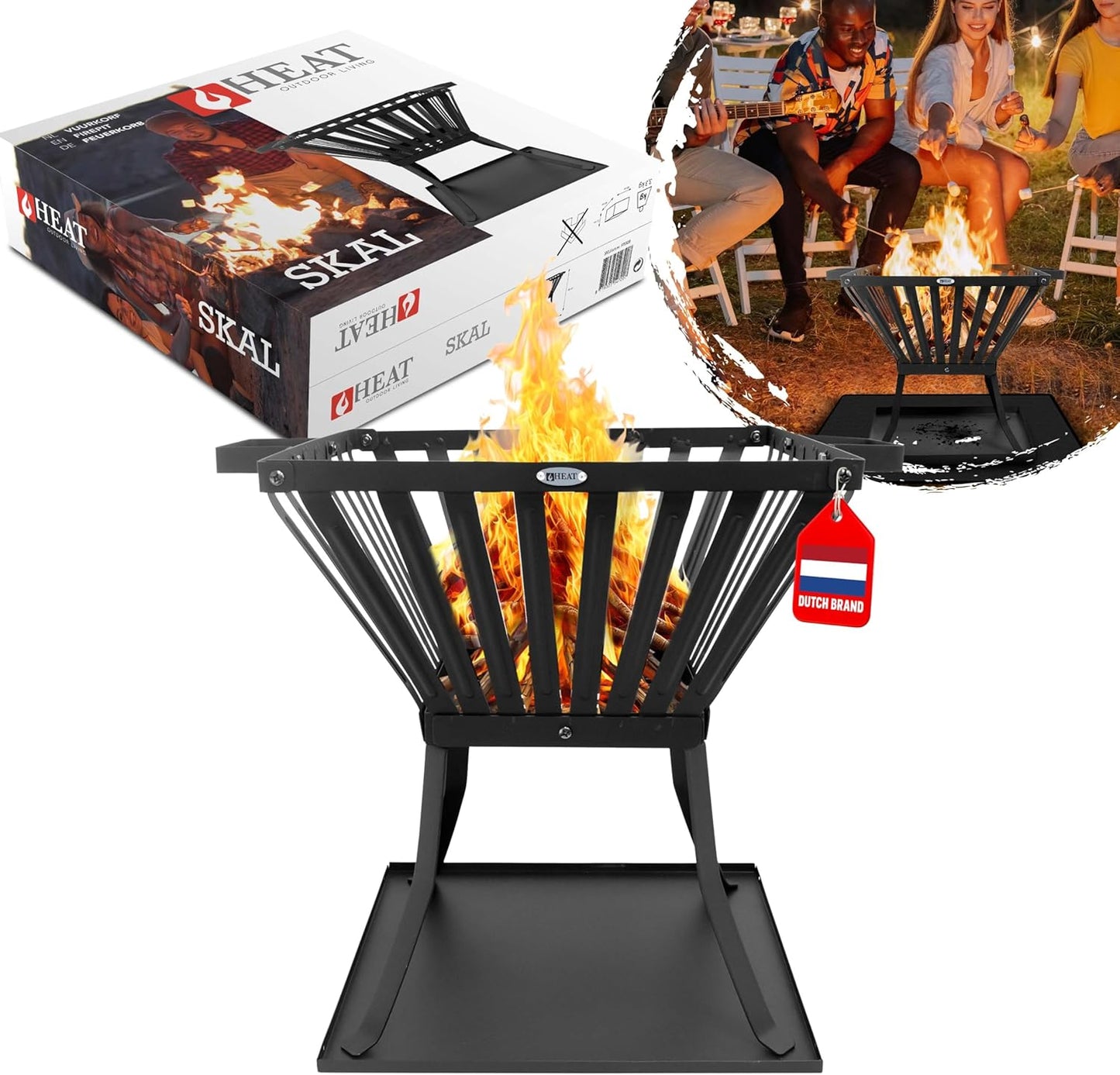 Outdoor Feuerkorb Skal, Skal (40x40x45cm)