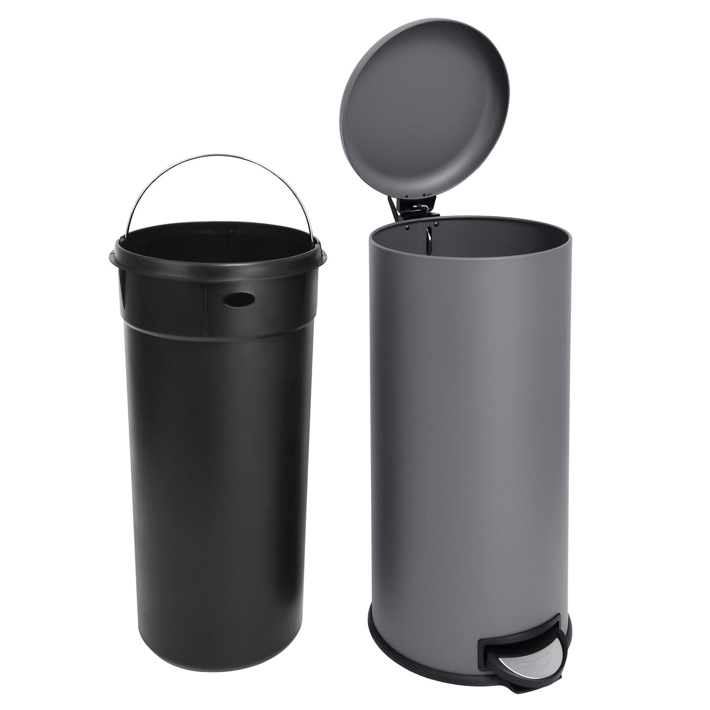 Treteimer mit Inneneimer, 30L, Grau