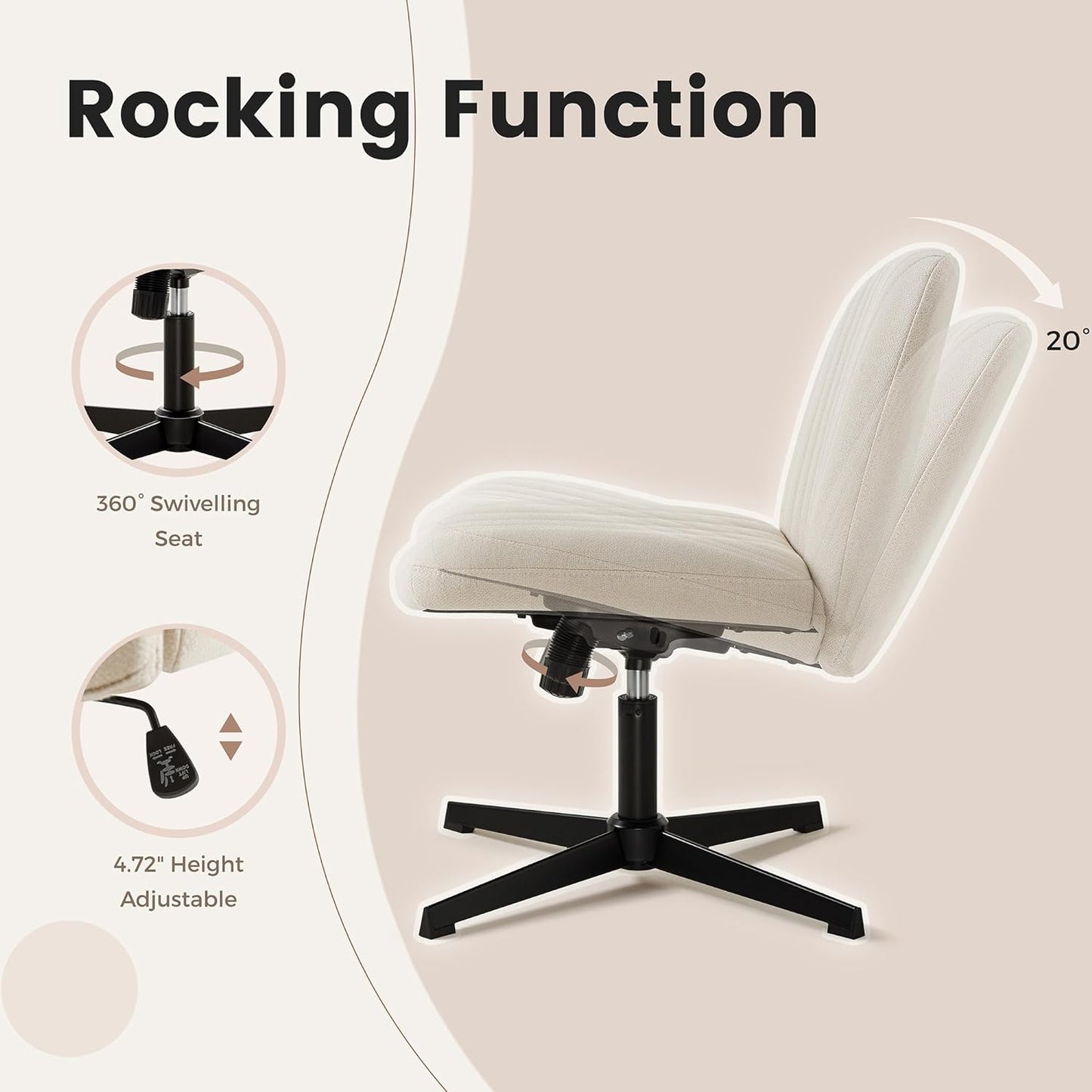 Home Office Chair, Beige