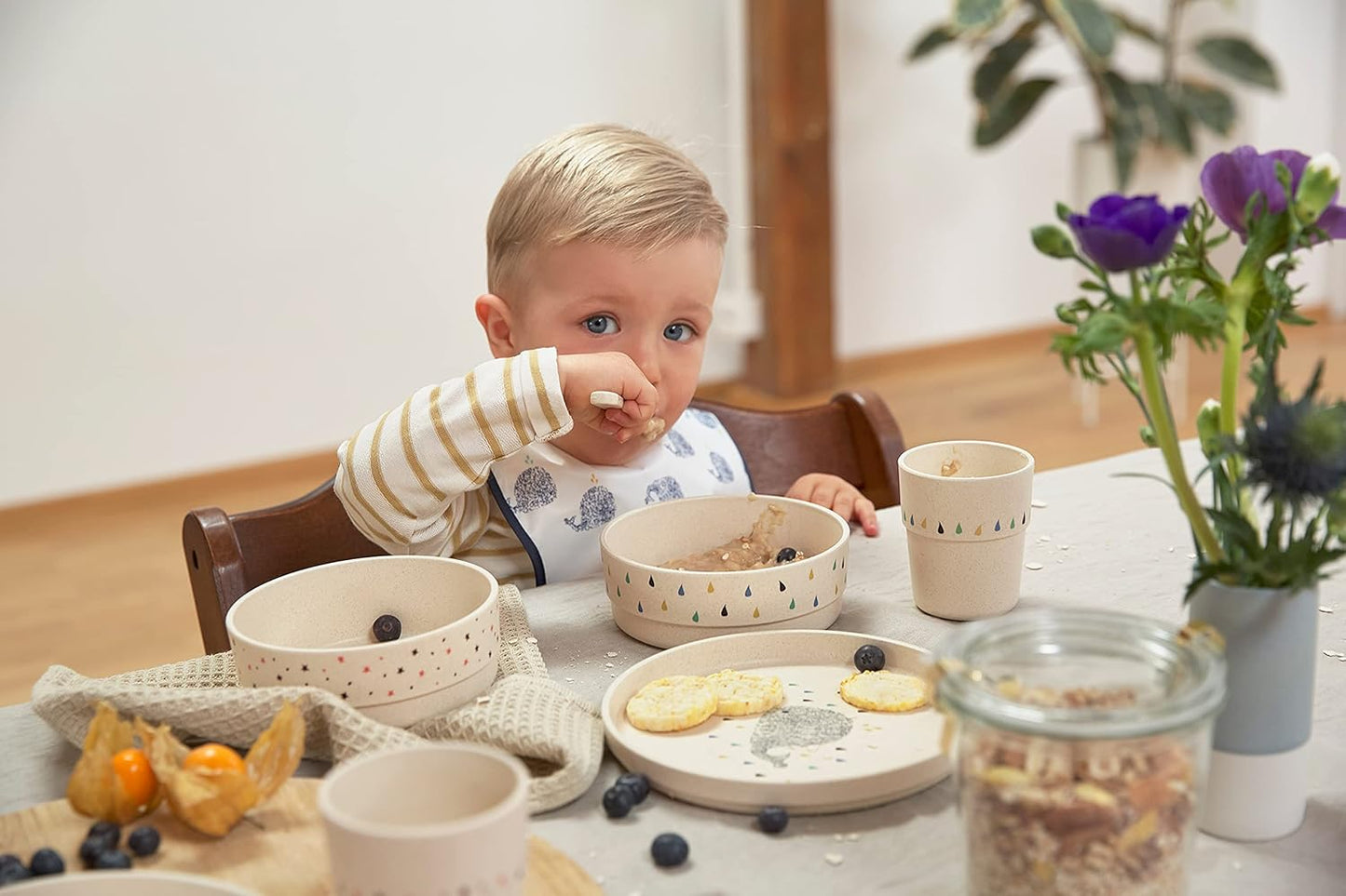 Kindergeschirr Set, Little Water Whale