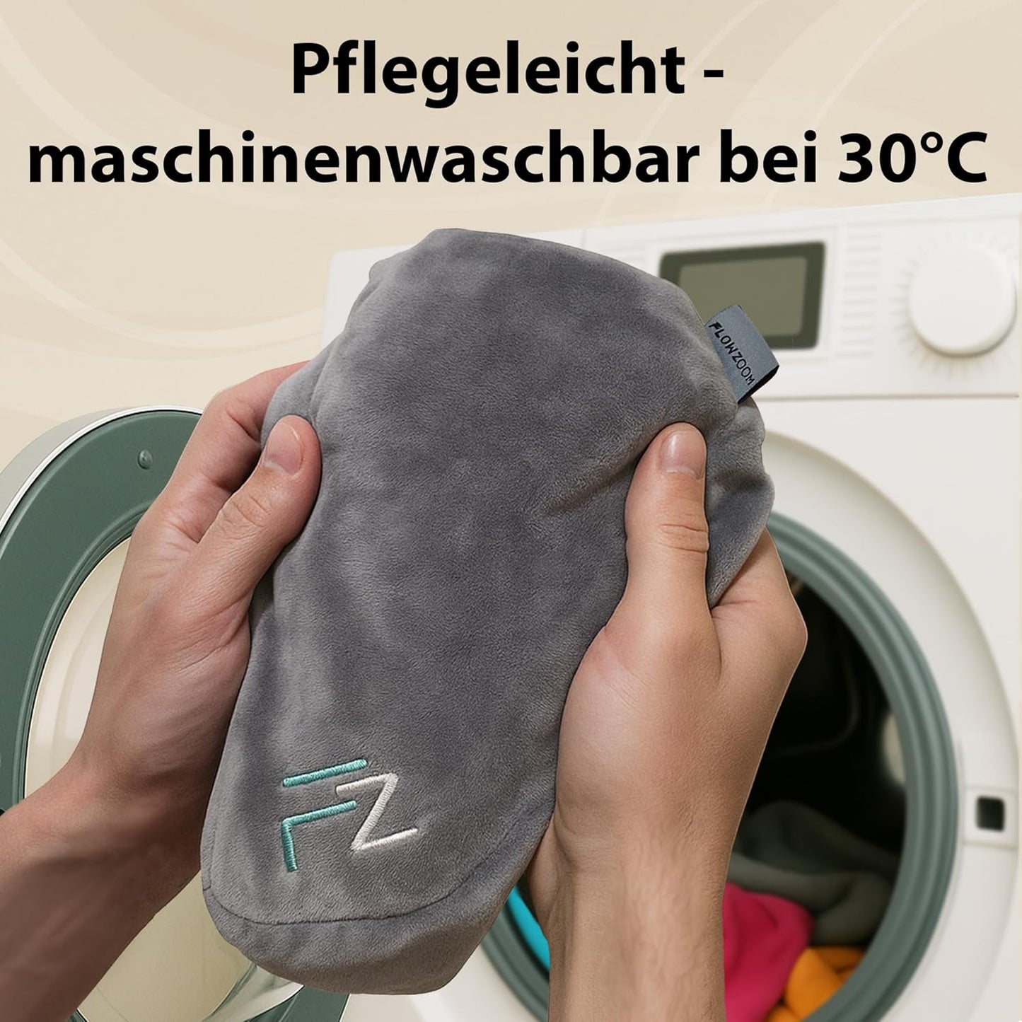 Aufblasbares Nackenkissen Air mit Kapuze, 3) Grau - Grösse M