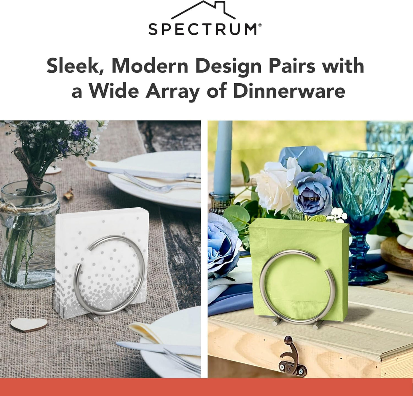 Serviettenhalter, Satin / Nickelfarben