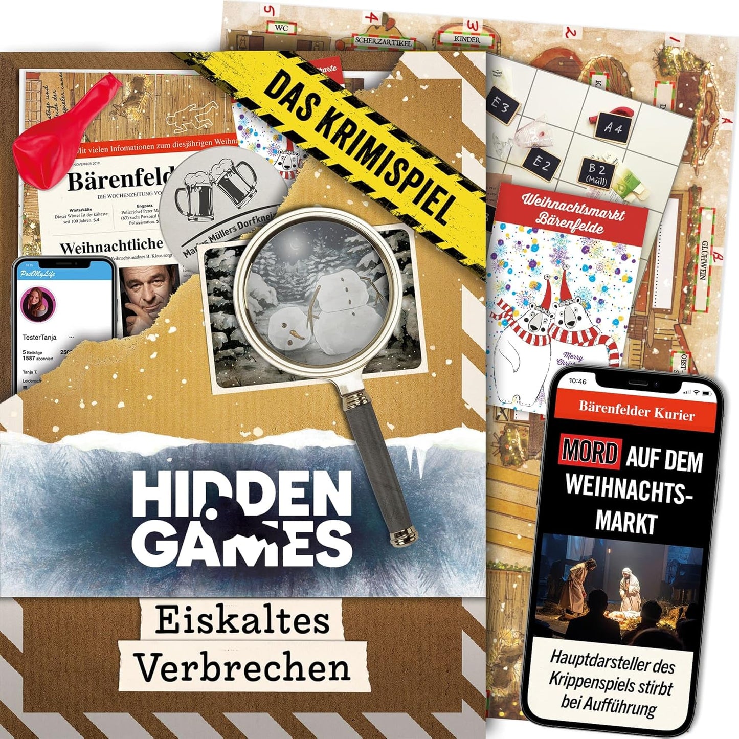 Krimispiel Eiskaltes Verbrechen