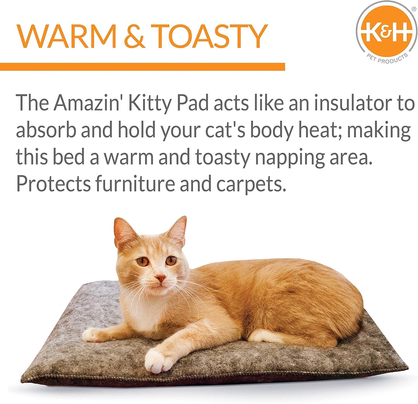Amazin' Kitty Pad Katzenmatte, 2 Stück, L 51 x B 38 x H 3 cm 2 Stück
