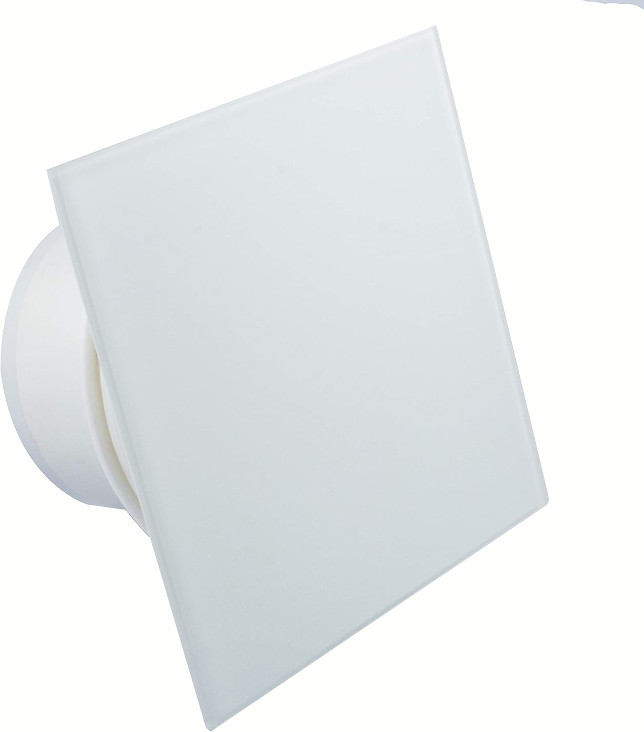 Badlüfter mit Rückschlagklappe, leise 29 dB, Weiss