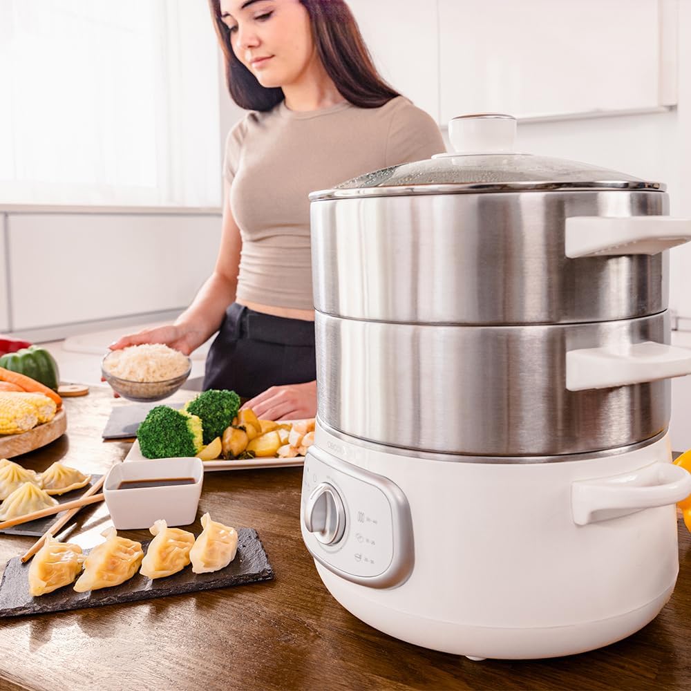 Elektrischer Dampfgarer Vapovita Steelpot 10L
