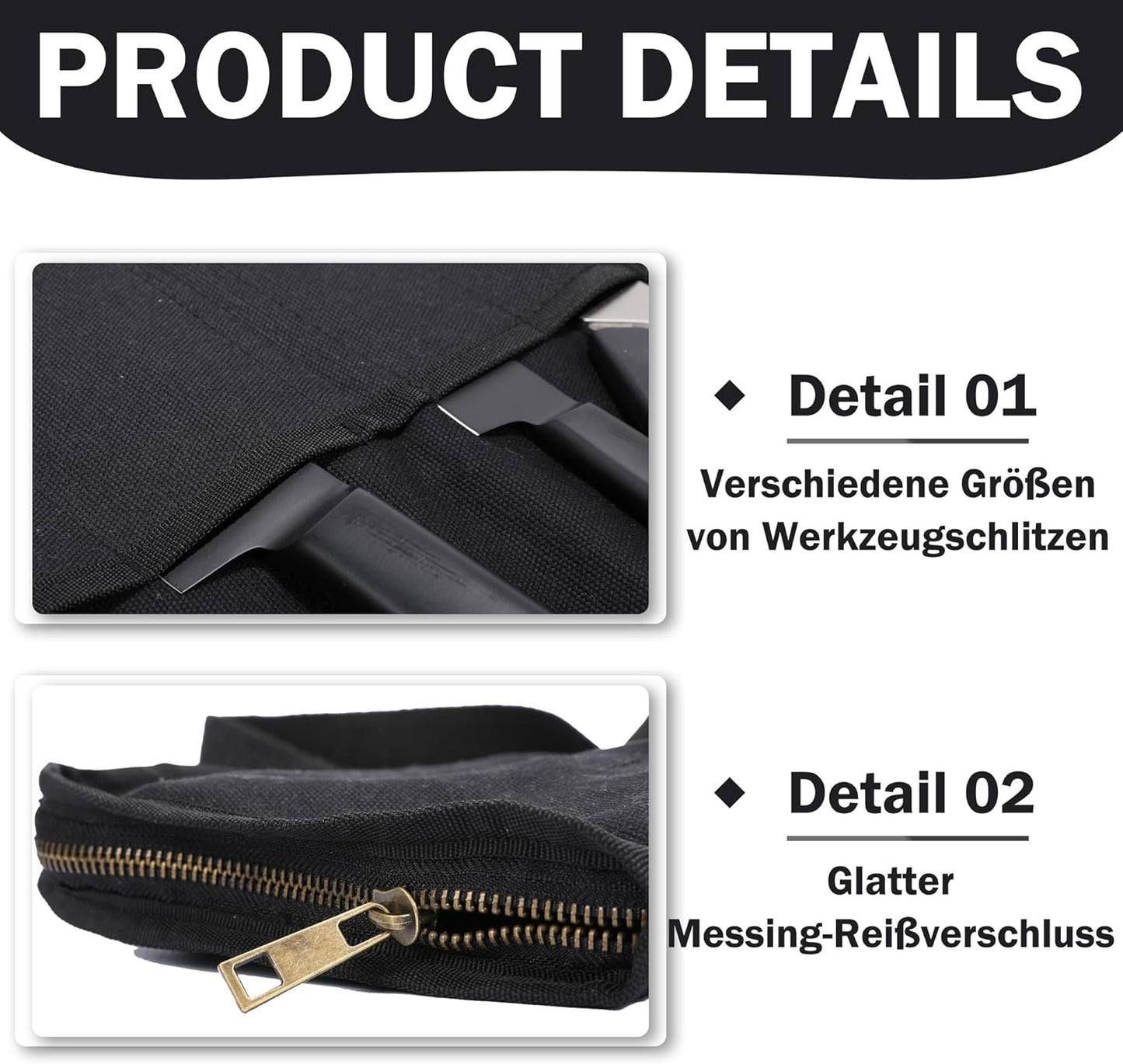 Messertasche, Schwarz