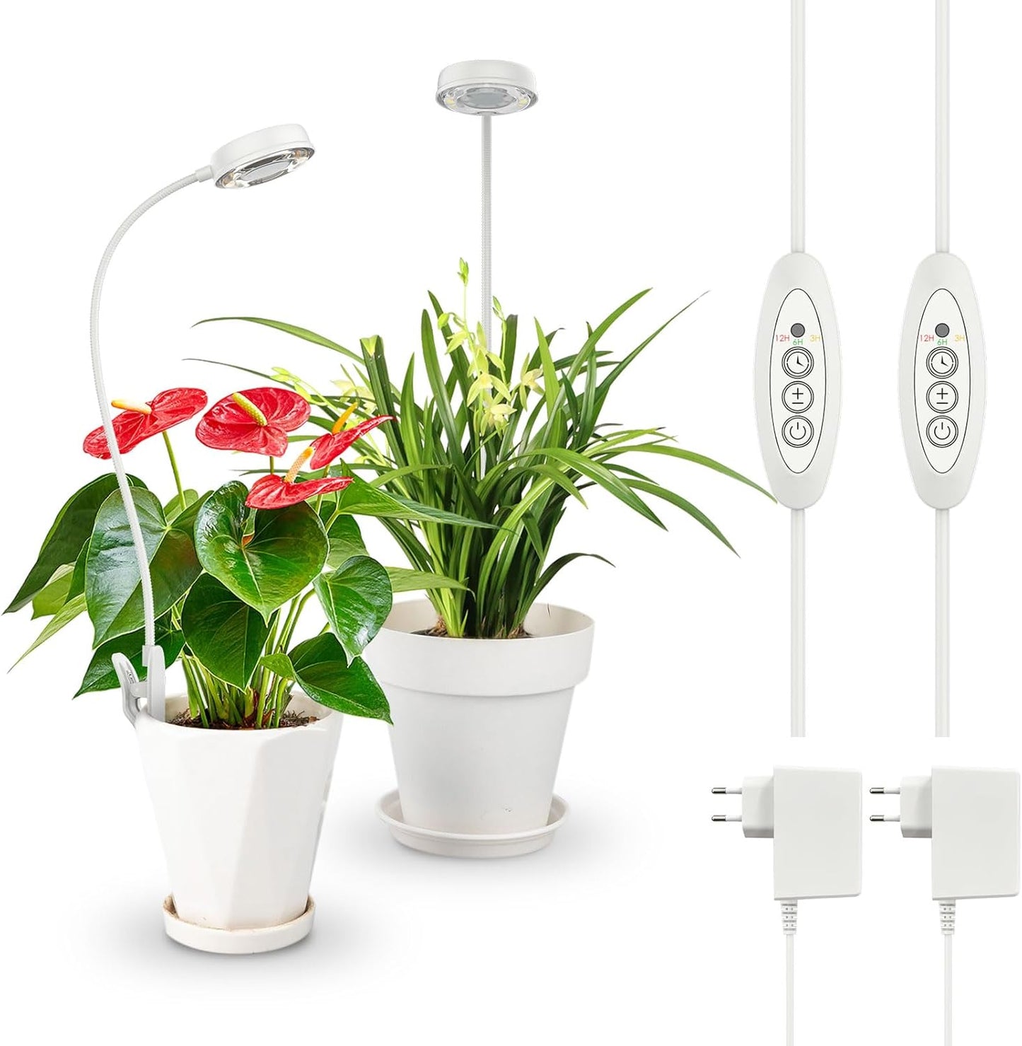 LED-Vollspektrum-Pflanzenlampe, 2er-Pack