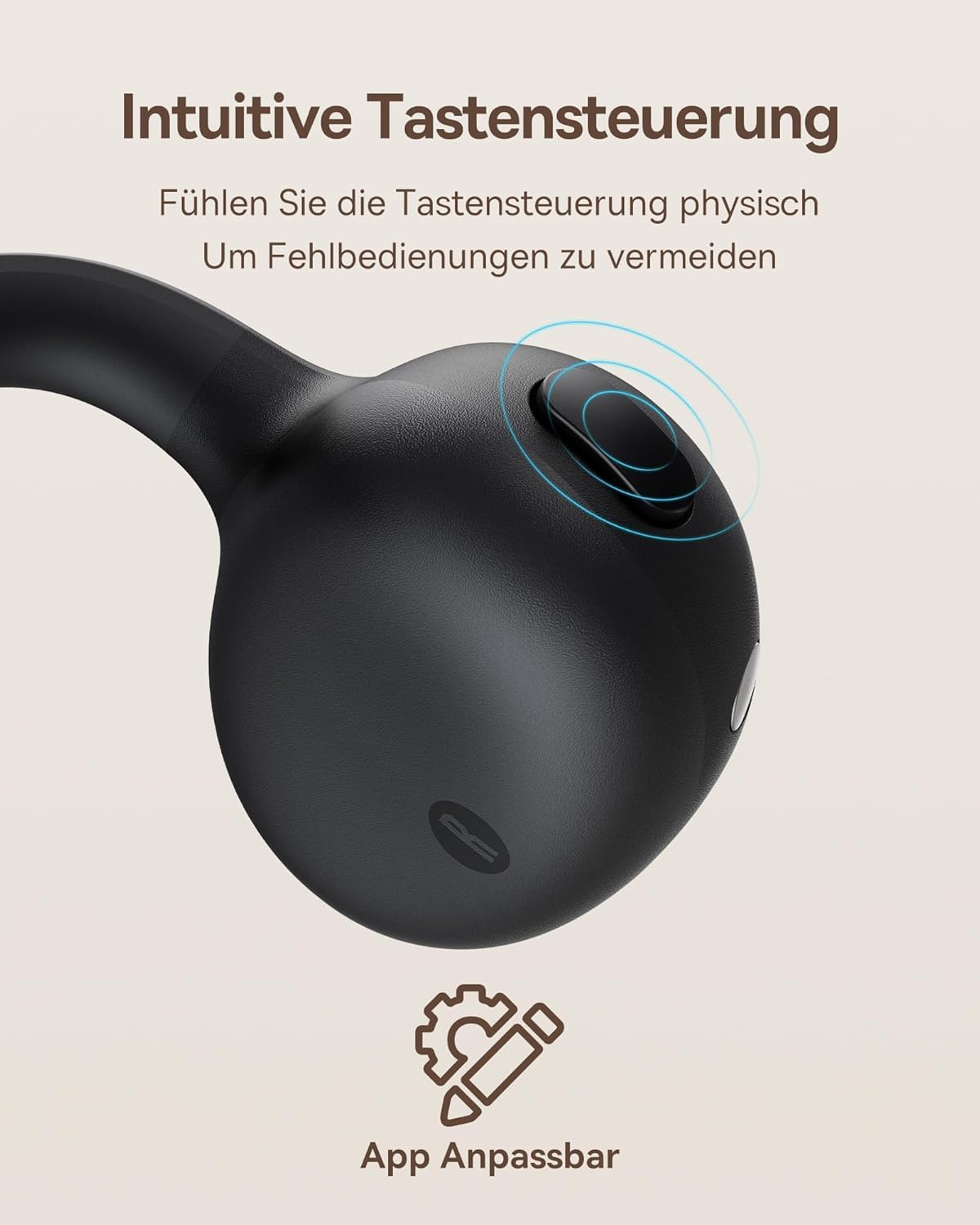 Bowie MC1 Open-Ear Kopfhörer, Black