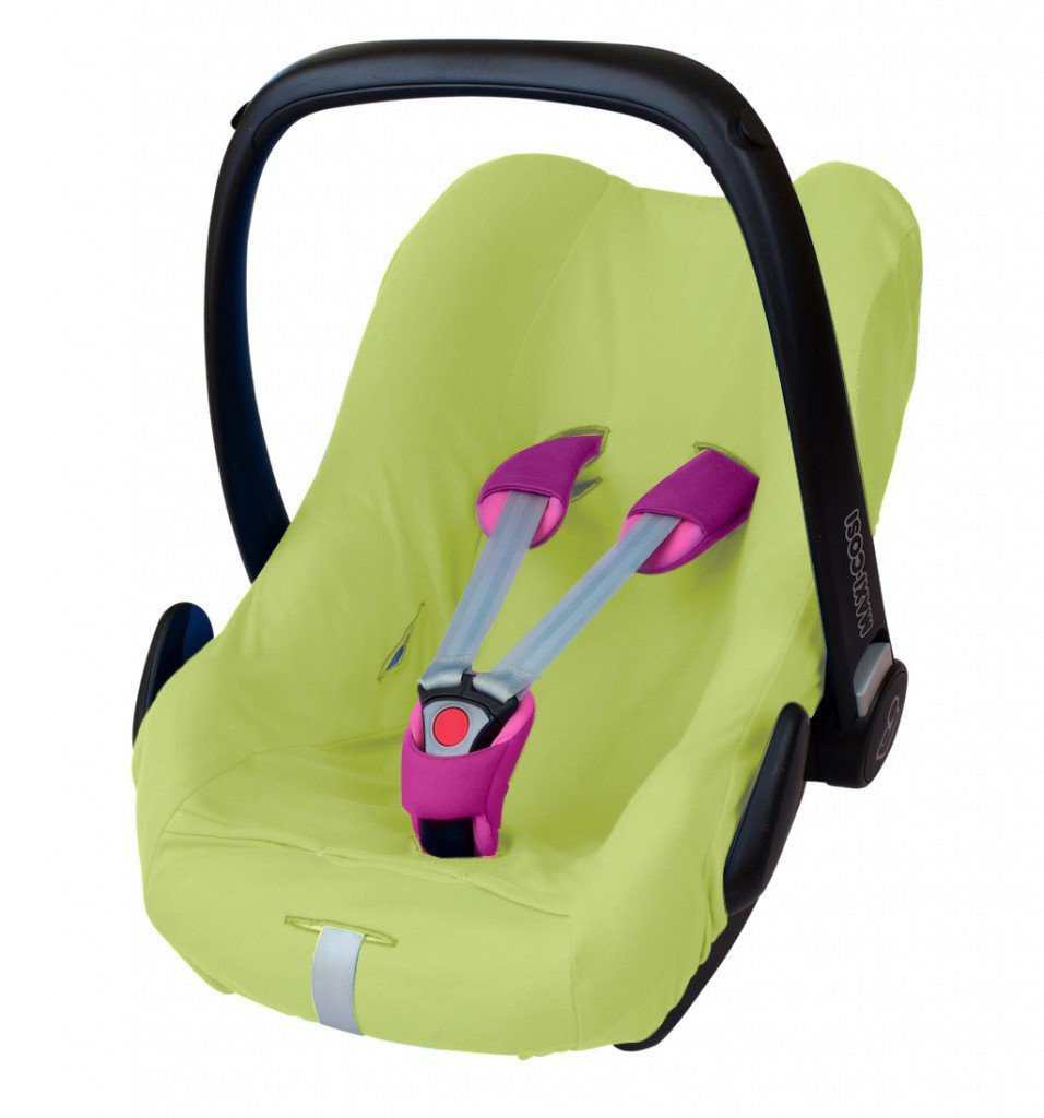 Sommerbezug für Babyschalen, Limette