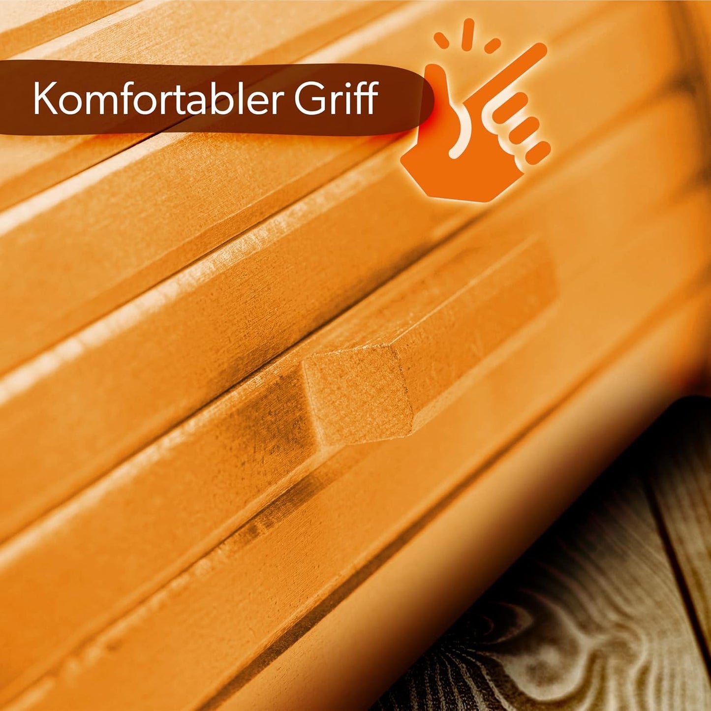 Brotkasten mit Rolldeckel, Beige