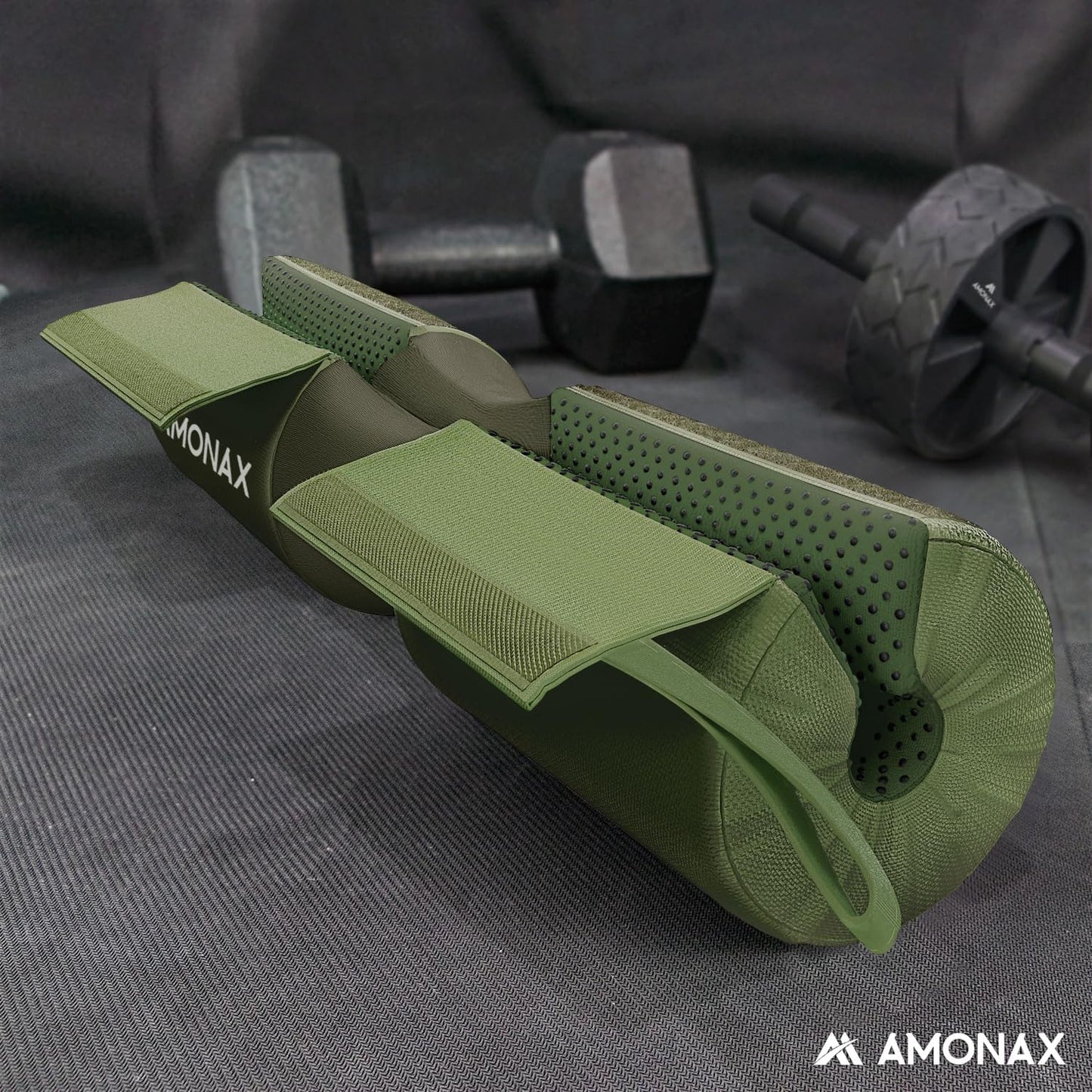 Langhantelpolster für Hip Thrust und Squat Übungen, Grün - Baumwolle