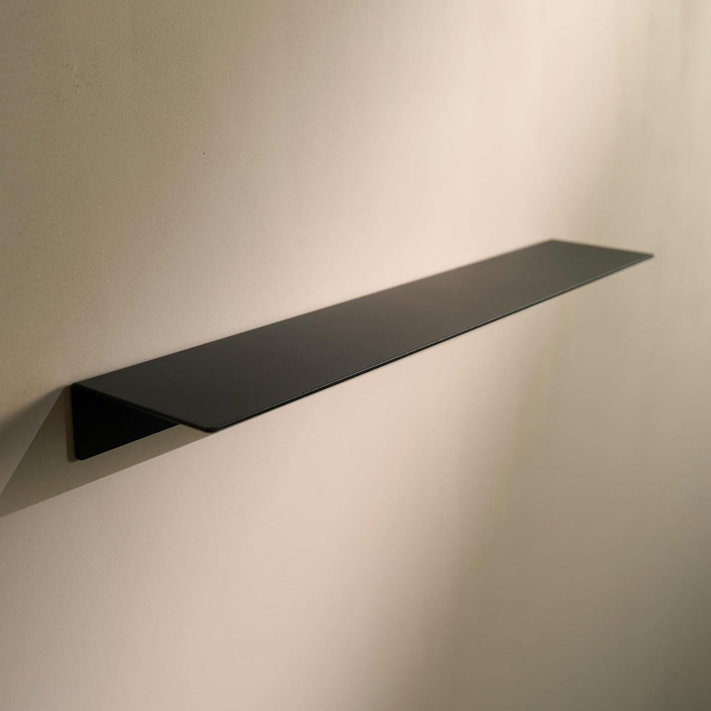 Selbstklebendes Wandregal, Schwarz 58 cm