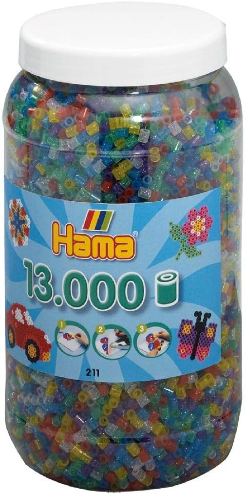 XXL Dose Bügelperlen Glitzermischung, Glitzermischung