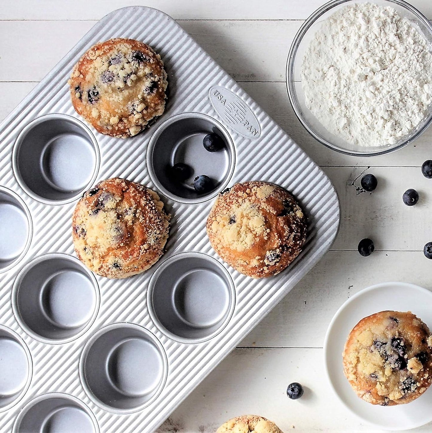 Muffinform Set, Standard-Muffin, 12 Mulden, 2 Stück